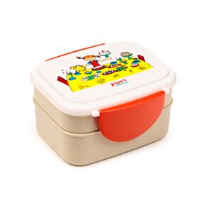 Svačinový box s příborem  Bento box - Pipi Dlouhá punčocha