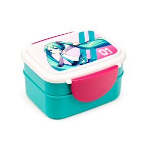 Svačinový box s příborem Bento box - Hatsune Miku Svačinový box s příborem Bento box - Hatsune Miku