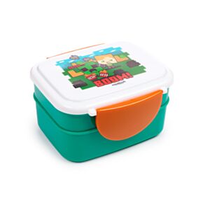 Svačinový box s příborem  Bento box - Minecraft SSS - BOOM 