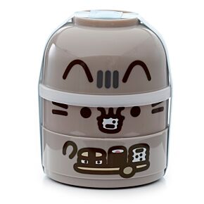 Svačinový box se dvěma patry Bento kulatá - Kočka Pusheen Svačinový box se dvěma patry Bento kulatá - Kočka Pusheen