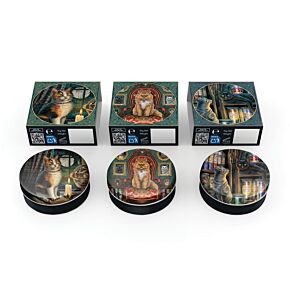 zám na rty - plechová krabička - Lisa Parker - Kočka - magie