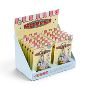 Olejový balzám na rty a klíčenka - vanilka - Foodiemals - Bubble Tea 