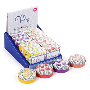 Balzám na rty - plechová krabička - Tulips - Tulipány