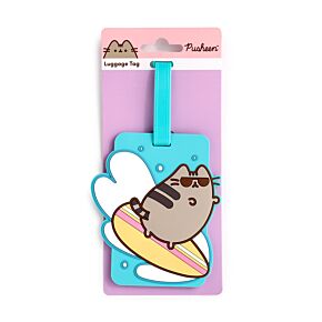 Visačka na zavazadlo - Kočka Pusheen - Surf Visačka na zavazadlo - Kočka Pusheen - Surf