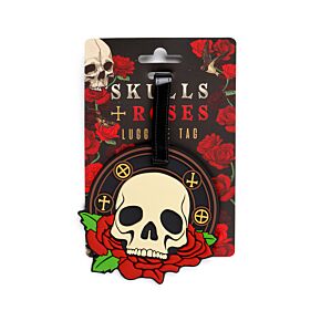 Visačka na zavazadlo - Skulls & Roses- Lebka a růže Visačka na zavazadlo - Skulls & Roses- Lebka a růže