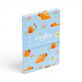 A5 zápisník z recyklovaného papíru - s vůní -  Capybara - Kapybara