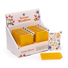 Kapesní zrcátko v pouzdru - Nectar Meadows-Včela