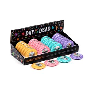 Kompaktní zrcátko - Day of the Dead - Lebka Mexiko