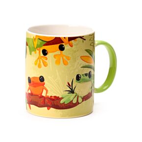 Porcelánový hrnek - Tropical frogs - Žába