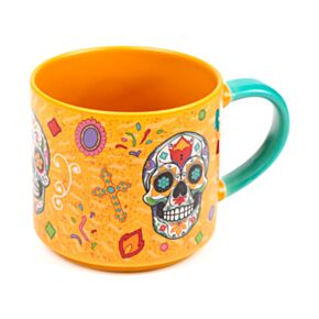 Porcelánový hrnek  - velký - Day of the Dead - Lebka Mexiko
