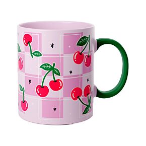 Porcelánový hrnek - 300 ml - Cherry - Třešeň Porcelánový hrnek - 300 ml - Cherry - Třešeň