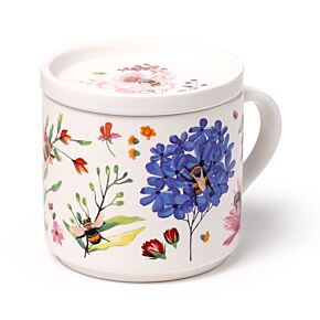 Sada porcelánový hrnek a podtácek 420 ml-Nectar Meadows-Včela Sada porcelánový hrnek a podtácek 420 ml-Nectar Meadows-Včela