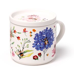 Sada porcelánový hrnek a podtácek 420 ml-Nectar Meadows-Včela