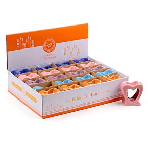 Aromalampa keramická, s výřezem ve tvaru srdce, mix barev Aromalampa keramická, s výřezem ve tvaru srdce, mix barev