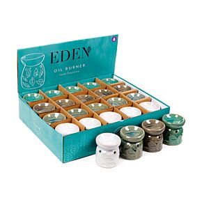 Aromalampa s reliéfem lístků, keramická malá