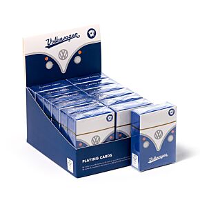 Standardní balíček hracích karet - Modrý Volkswagen VW T1 Camper Bus Standardní balíček hracích karet - Modrý Volkswagen VW T1 Camper Bus