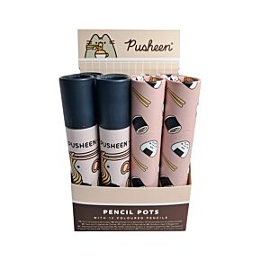 Sada pastelek - krabička -12 ks - dlouhé - Kočka Pusheen -  Sushi Club