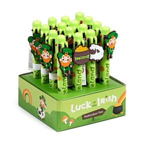 Vícebarevná propiska (6 barev) - ozdoba - Luck of the Irish - Skřítek Leprechaun
