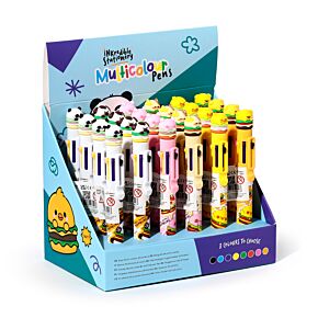 Vícebarevná propiska (8 barev) - ozdoba - Roztomilý hamburger Vícebarevná propiska (8 barev) - ozdoba - Roztomilý hamburger