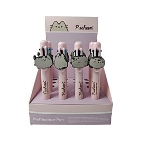 Vícebarevná propiska (6 barev) -  ozdoba - Kočka Pusheen