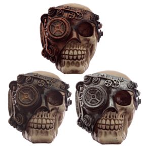 Dekorativní soška - Lebka - Steampunk