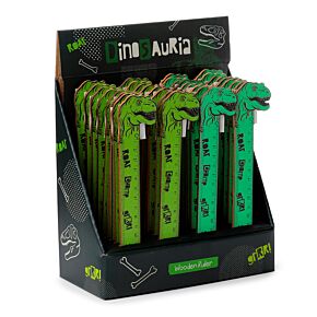 Dřevěné pravítko - ozdoba - 15cm - Dinosaurus Dřevěné pravítko - ozdoba - 15cm - Dinosaurus