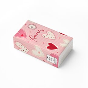 Kapesník - papírový - 8 ks - Amore - Láska