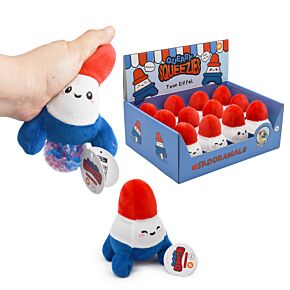 Plyšová mačkací hračka antistres - Queasy Squeezies - Paříž- Eiffelova v ěž