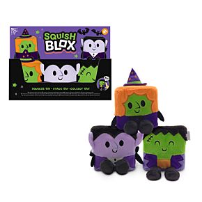 Plyšová mačkací hračka - paměťová pěna -velká - Squish Blox - Spooky - Strašidýlko