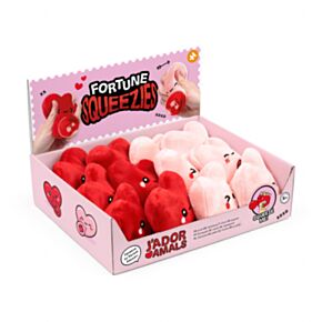 Plyšová mačkací hračka antistres - Queasy Squeezies - J'Adoramals- Srdce