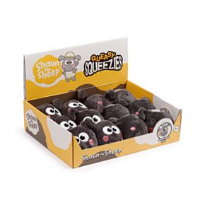 Plyšová mačkací hračka antistres - Queasy Squeezies - Shaun the Sheep - Ovečka