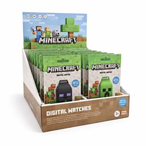 Digitální silikonové hodinky - Minecraft obličeje