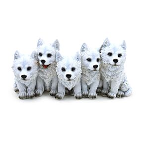 Dekorace - soška - Vlk - Pět nezbedných vlčat