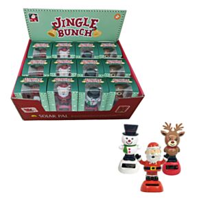 Figurka - solární -  vánoční - Jingle Bunch - Sněhulák, santa, sob