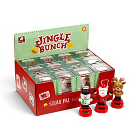 Figurka - solární -  vánoční - Jingle Bunch - Sněhulák, santa, sob