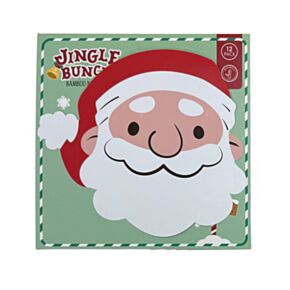 Papírový ubrousek - balení 12 ks - 3 vrstvé - párty - Vánoční Jungle Bunch Santa
