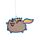 Osvěžovač vzduchu - Kočka Pusheen Pusheenicorn- Jahodový zákusek 