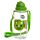 Láhev na vodu pro děti  s brčkem 450ml- Adoramals Dinosaurus