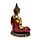 Dekorace - soška -Thai Buddha - červeno zlatý - Konteplace
