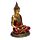 Dekorace - soška -Thai Buddha - červeno zlatý - Konteplace