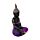 Dekorace - soška - Thai Buddha  - černo fialový - Meditace
