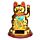 Figurka- Mávající kočka pro štěstí Maneki Neko - zlatá