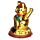 Figurka- Mávající kočka pro štěstí Maneki Neko - zlatá