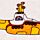 Stlačený cestovní ručník -The Beatles- Yellow Submarine
