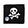 Stlačený cestovní ručník - Pirát Jolly Rogers 