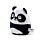 Plyšová hračka Divocí Adoramals Squidglys Panda Susu