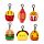Klíčenka - plyšová- Squidglys Foodiemals - Hamburger,hot dog …