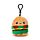 Klíčenka - plyšová- Squidglys Foodiemals - Hamburger,hot dog …