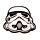 Sada 4 podtácků - Stormtrooper 