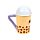 Keramický hrnek  - Bubble Tea Boba